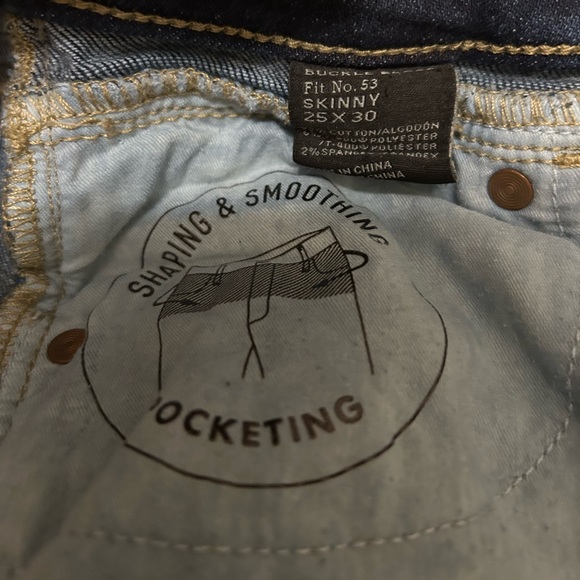 Buckle Black Fit No. 53 Skinny Stretch Jean -25x30 - Picture 4 of 5